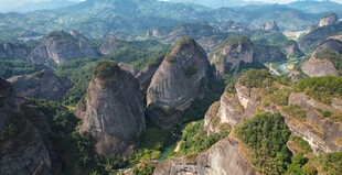 龙川霍山壮丽山峦风光