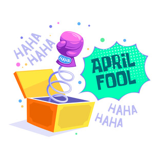 愚人节插画