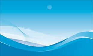 蓝色渐变波浪背景图