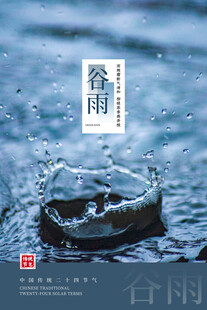 雨水海报