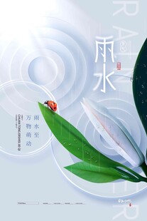 雨水海报
