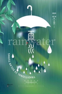 雨水海报 
