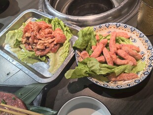 美味虾仁沙拉拼盘