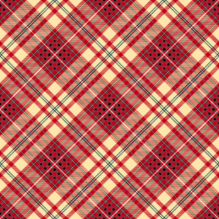 复古格子花纹图案