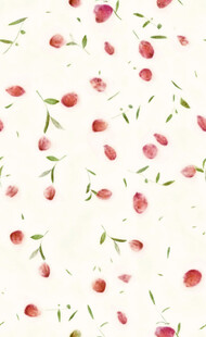 樱桃碎花图案背景纹理