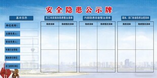 安全隐患公示牌