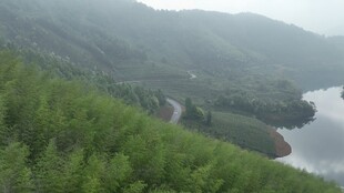 青山绿水间的秀丽风光