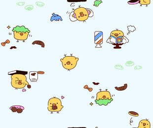 卡通食物图案背景设计