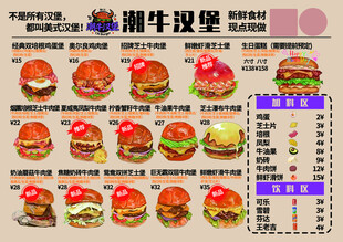 汉堡菜单展示