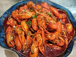 美味诱人的麻辣小龙虾