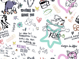 可爱手绘卡通图案素材