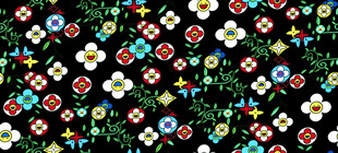 多彩小花图案背景