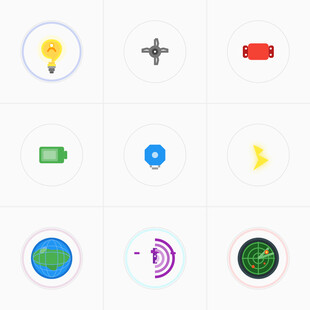 简洁多彩图标集合