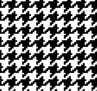 黑白千鸟格图案纹理