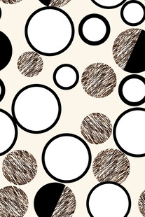 手绘圆圈纹理图案背景