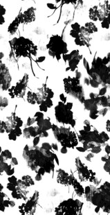 水墨风格抽象树叶图案