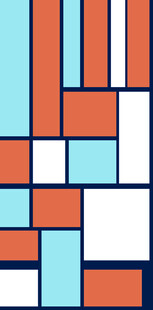 几何色块拼接图案