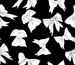 黑白蝴蝶结图案背景