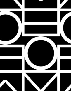 黑白几何抽象图案设计