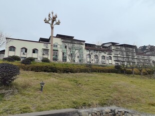 中式建筑群与户外景观