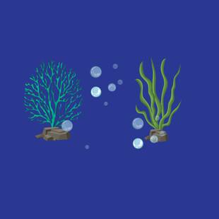 N海底植物插画