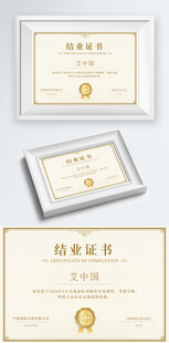 精美荣誉证书模板展示
