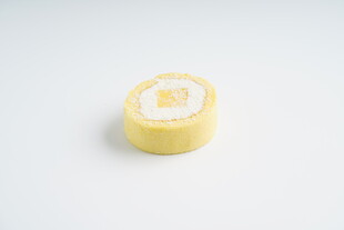 美味黄色蛋糕卷