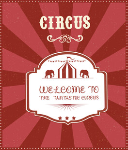 复古马戏团主题海报设计