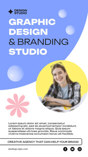 平面品牌工作室宣传海报