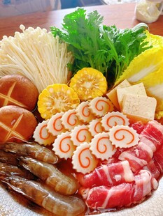 丰盛火锅食材拼盘 寿喜锅