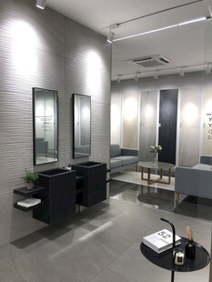 现代简约美发店室内场景