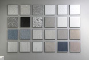 多样瓷砖样品展示