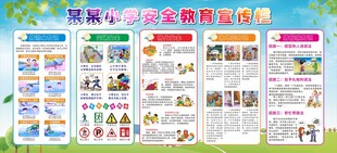 校园安全展板