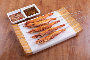 美味烤虾串