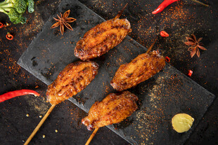 美味烤鸡翅串