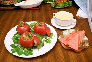 番茄摆盘配餐一览