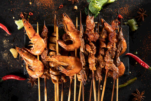 美味诱人的烤串