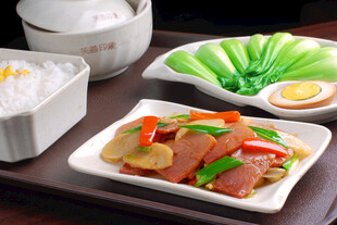 土豆炒火腿