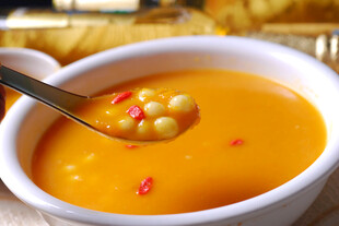 美味香浓南瓜玉米羹