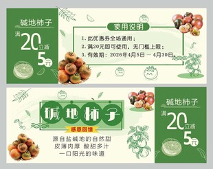 促销优惠活动券