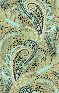 复古佩斯利花纹图案