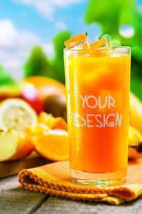冰爽橙汁饮品清新诱人