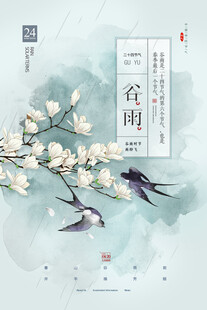 春日花鸟图 尽显谷雨之美