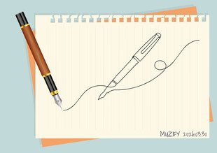 线条画 钢笔