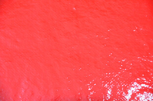 鲜艳红色皮革纹理