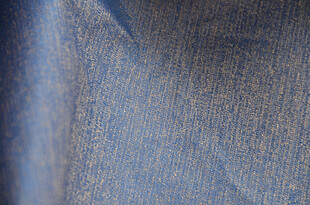 蓝色纹理布料特写