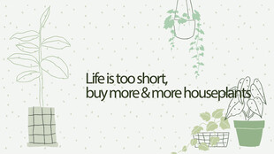 简约绿植家居海报设计