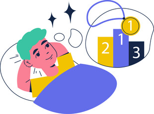 梦中畅想事业成功时刻