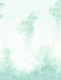 淡绿色梦幻水彩背景图
