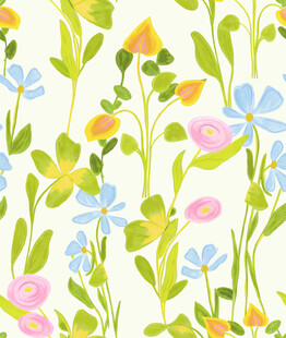 植物 花朵  印花